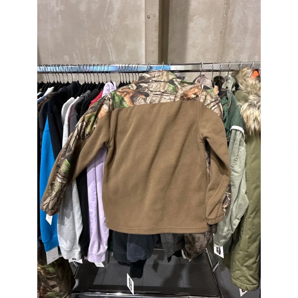 Forge Outfitters Kids Brown Camo Fleece Full Zip Jacket‎ Size L 10/12 Hunting